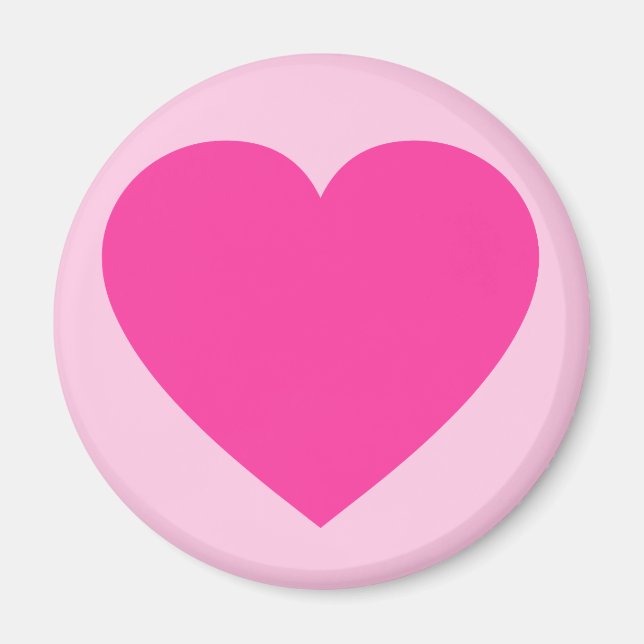 Imán Corazón rosa claro (Frente)