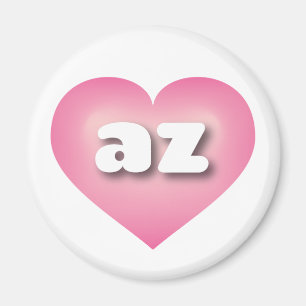 Imán Corazón rosa de Abeja Arizona - Amo az