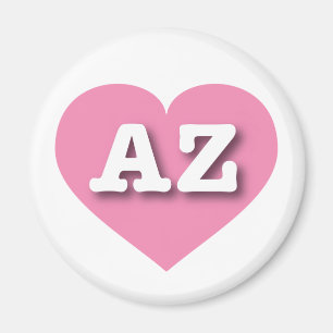 Imán Corazón rosa de Arizona - Amo AZ