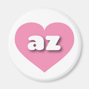 Imán Corazón rosado de Arizona - Amo az
