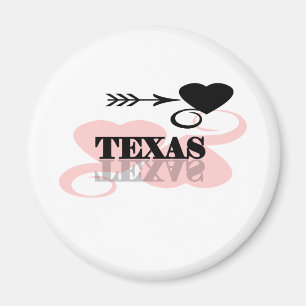 Imán Corazón rosado Tejas