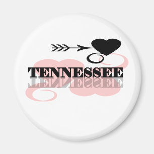 Imán Corazón rosado Tennessee