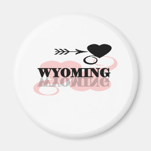 Imán Corazón rosado Wyoming