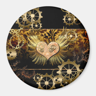 Imán Corazón Steampunk