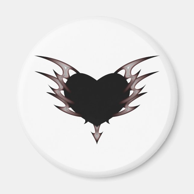 Imán corazón tribal (Frente)