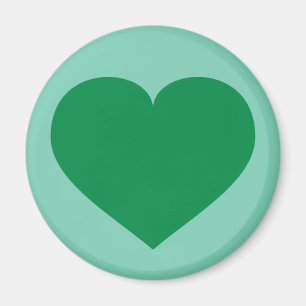 Imán Corazón verde