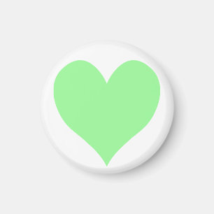 Imán Corazón verde pálido