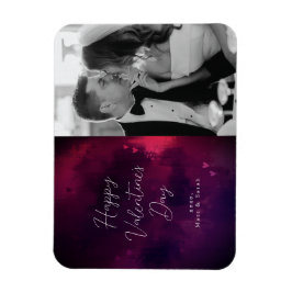 Imán Corazones acuarelas Foto de San Valentín feriado