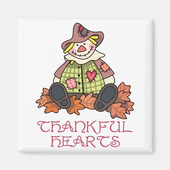 Imán Corazones agradecidas (Frente)