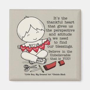 Imán Corazones agradecidas