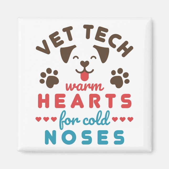 Imán Corazones cálidos de Vet Tech para las narices frí (Frente)
