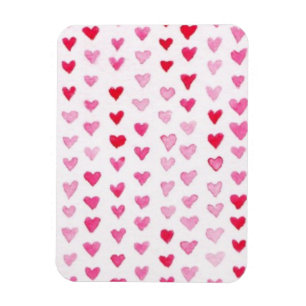 Imán Corazones de acuarela