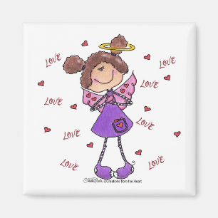 Imán Corazones de ángel