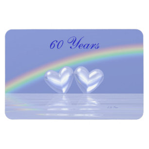 Imán Corazones de Diamantes de 60 Aniversario