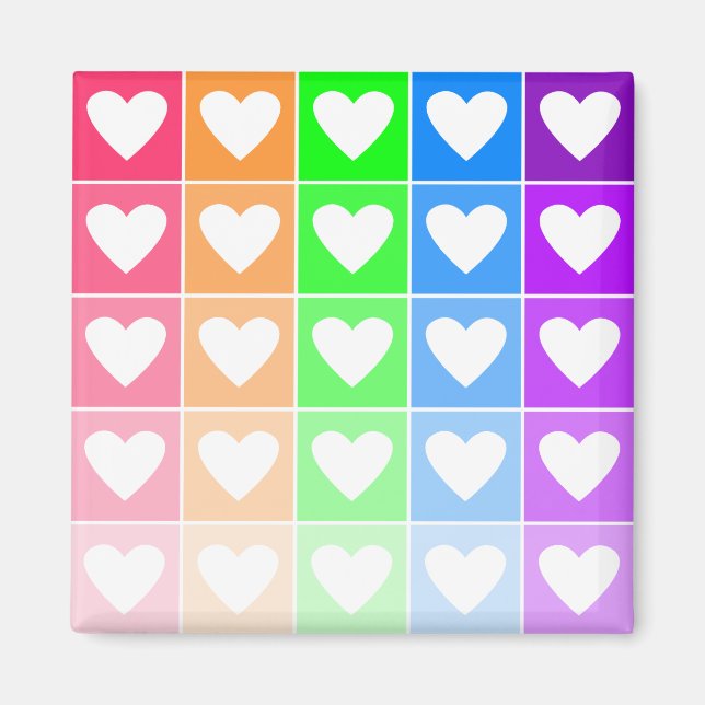 Imán Corazones de Ombre (Frente)