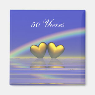 Imán Corazones de oro de 50 años