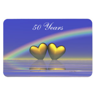 Imán Corazones de oro de 50 años