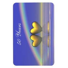 Imán Corazones de oro de 50 años