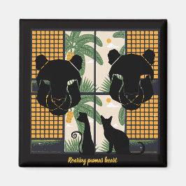 Imán Corazones de Pumas rugientes