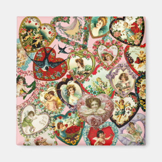 Imán Corazones de San Valentín vintage