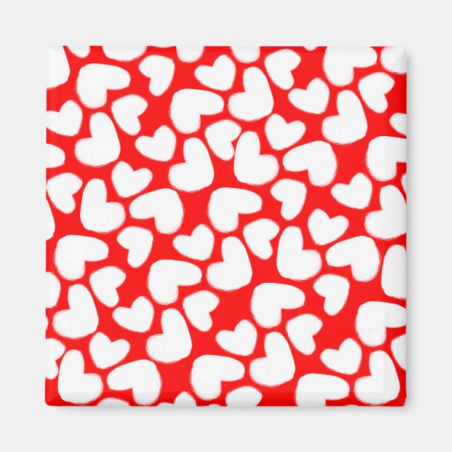 Imán Corazones dibujados 2014 (Frente)