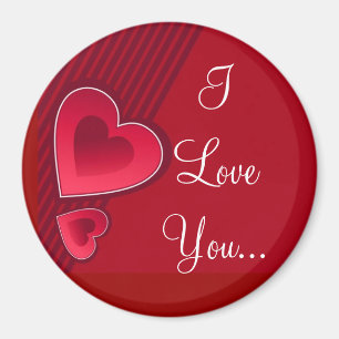 Imán Corazones dobles que te amo