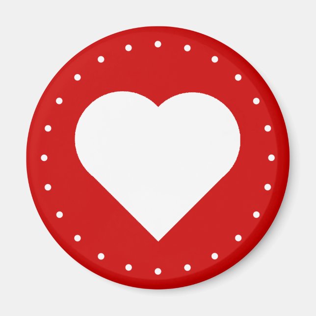 Imán Corazones el día de San Valentín (Frente)