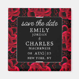 Imán Corazones en abundancia Elegante Boda