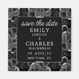 Imán Corazones en abundancia Elegante Boda