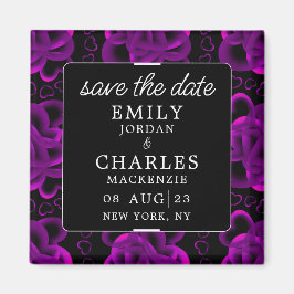 Imán Corazones en abundancia Elegante Boda