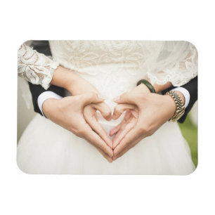 Imán Corazones en nuestras manos Boda