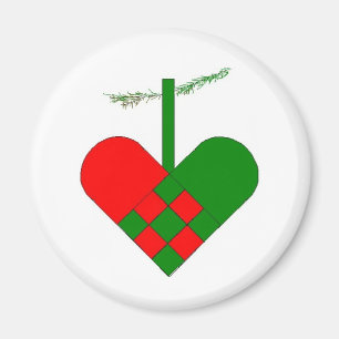 Imán Corazones escandinavos del navidad