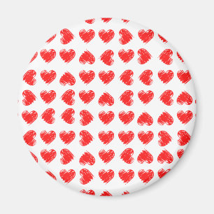 Imán Corazones rojos