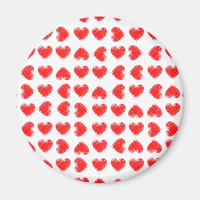 Imán Corazones rojos (Frente)