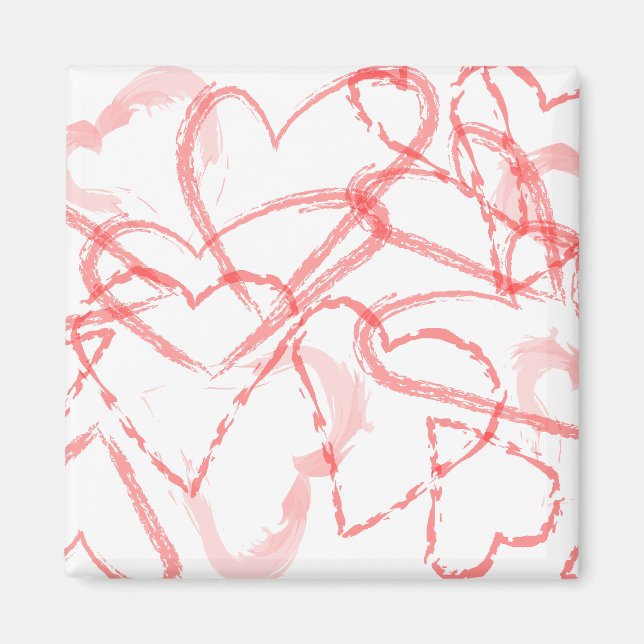 Imán corazones rojos (Frente)