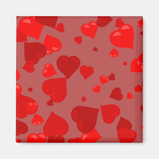 Imán Corazones rojos