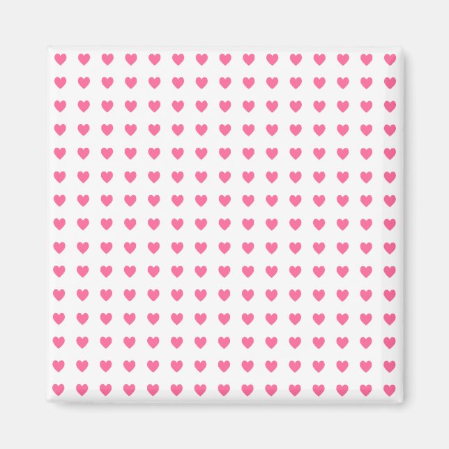 Imán Corazones Rosas Pequeños (Frente)