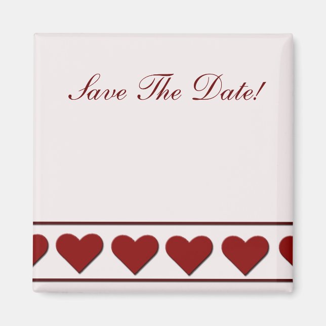 Imán Corazones sencillos (Frente)