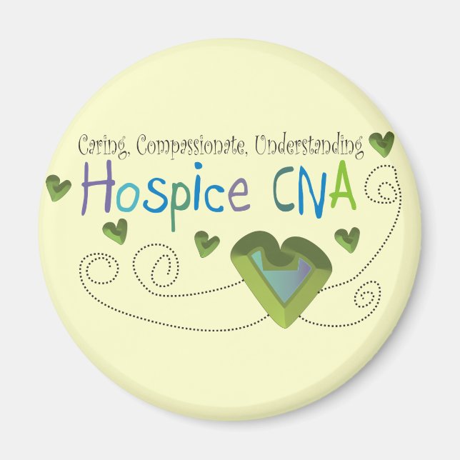 Imán Corazones verdes de Hospicio CNA (Frente)