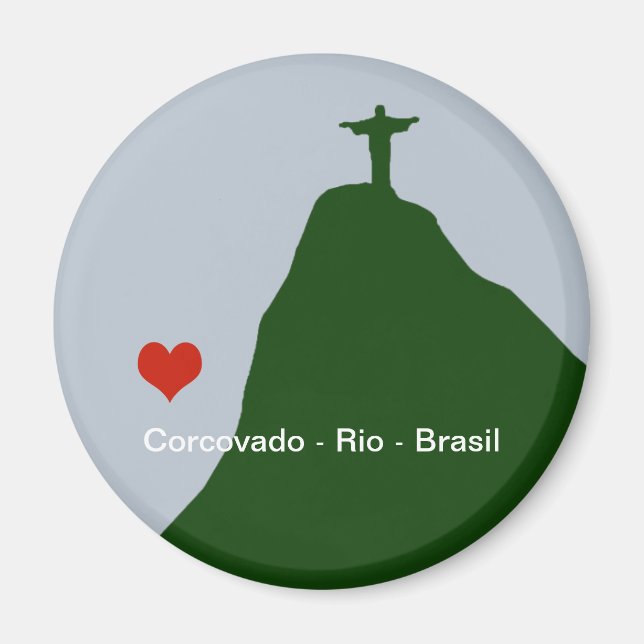 Imán corcovado, estatua de cristiano, río (Frente)