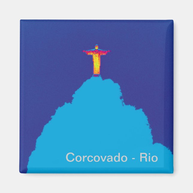 Imán Corcovado Rio Brasil (Frente)