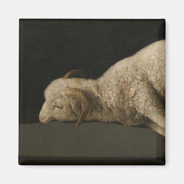 Imán Cordero de Dios (Agnus Dei) (Animal Sacrificial) (Frente)