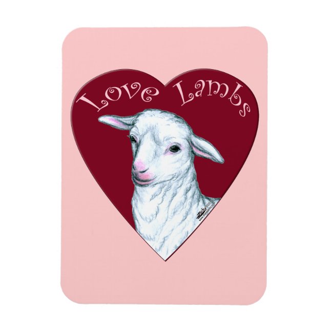 Imán Corderos de Amor (Vertical)