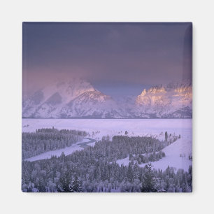 Imán Cordillera Teton desde Snake River Overlook, Grand