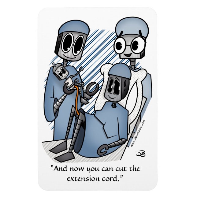 Imán Cordón de extensión blanco (Vertical)