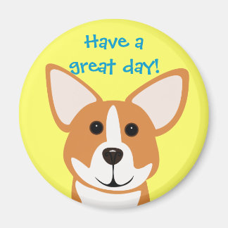 Imán Corgi Art Magnet Greeting