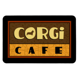 Imán Corgi Cafe