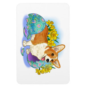 Imán Corgi de Pascua