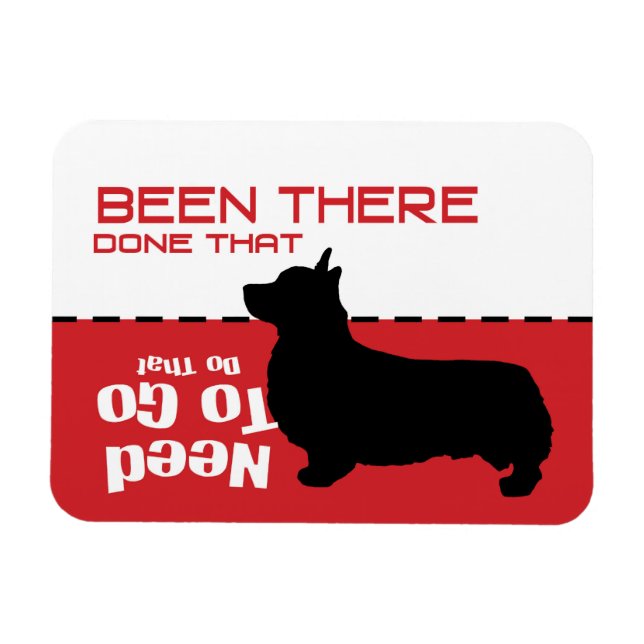 Imán Corgi Dog Gone Potty Magnet - deja salir al perro (Horizontal)