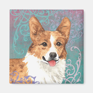 Imán Corgi elegante Galés del Pembroke